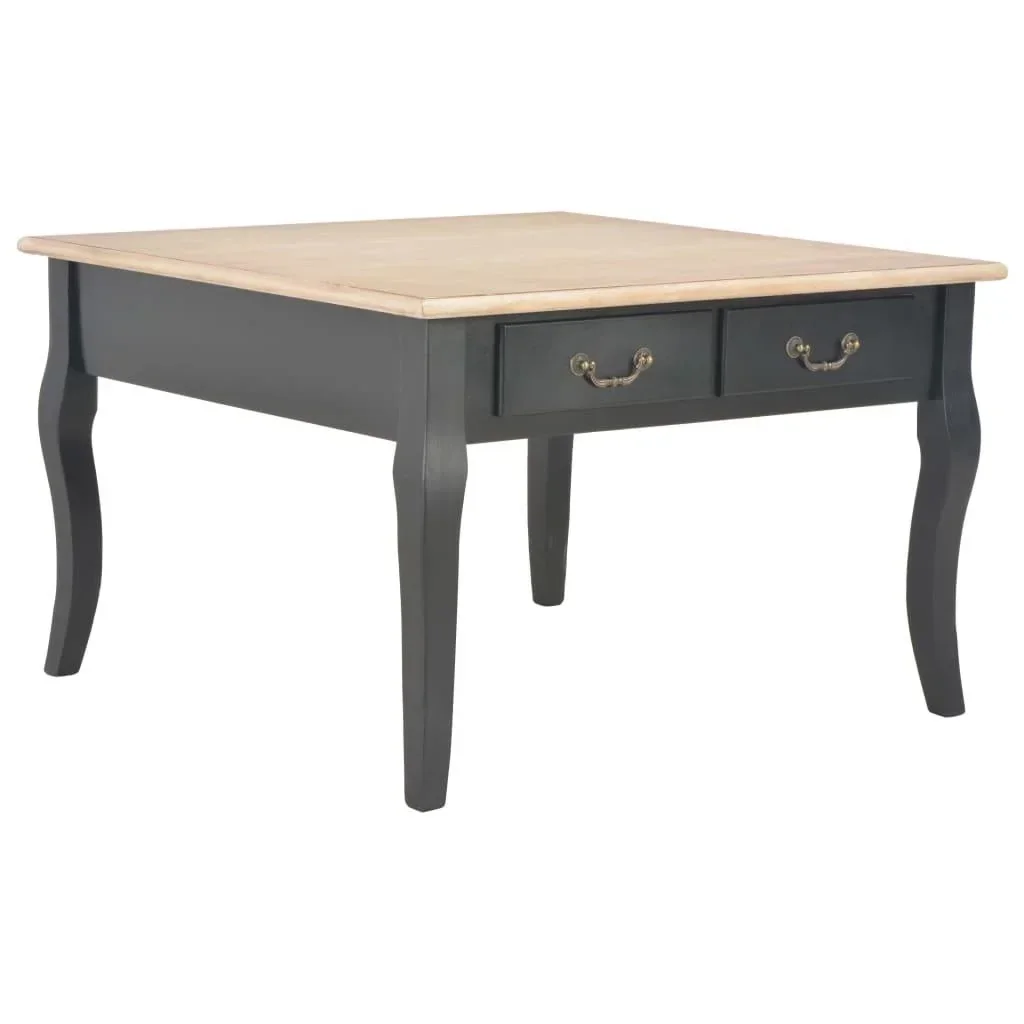 Couchtisch 80x80x50 cm Holz schwarz