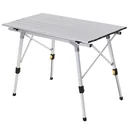 Campingtisch höhenverstellbar silber