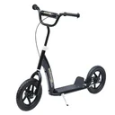 Kinderroller Scooter Tretroller Cityroller Kinder Roller Kickboard 12 Zoll Schwarz 120 x 52 x 80-88 cm