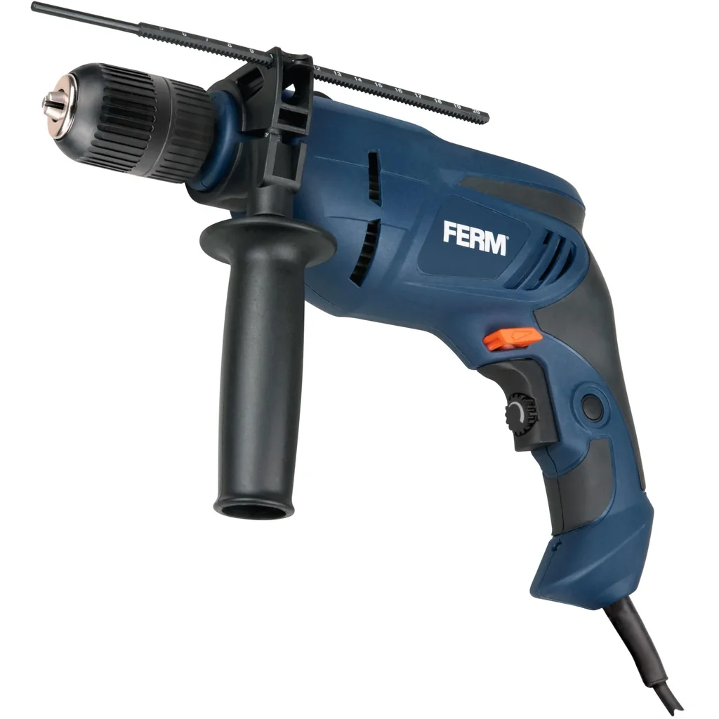 PDM1052 Schlagbohrmaschine 800W - 13mm - Variable Geschwindigkeitskontrolle - Soft griff - Mit Tiefe-Begrenzer und Seite