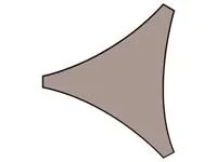 Garten-Sonnensegel Dreieck 5 X 5 X 5 m Farbe: Taupe