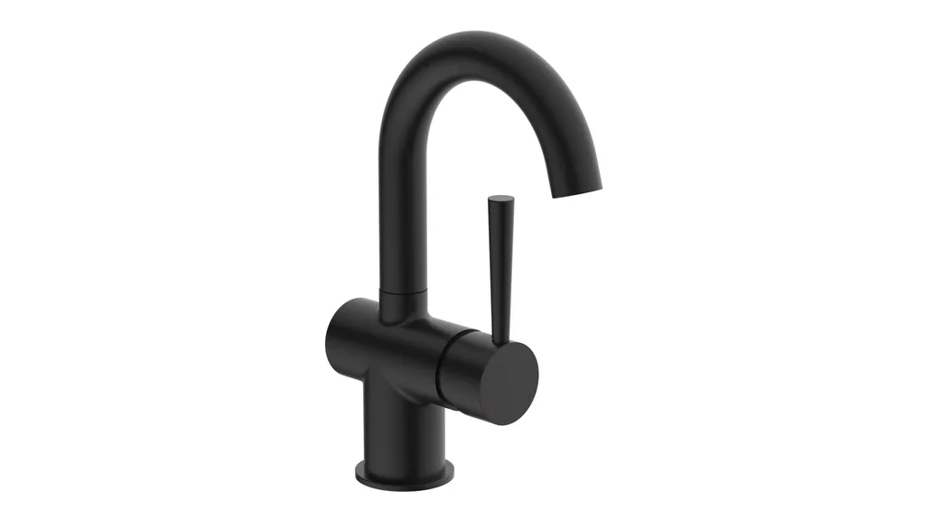Waschtischarmatur "CORNWALL", Schwarz matt