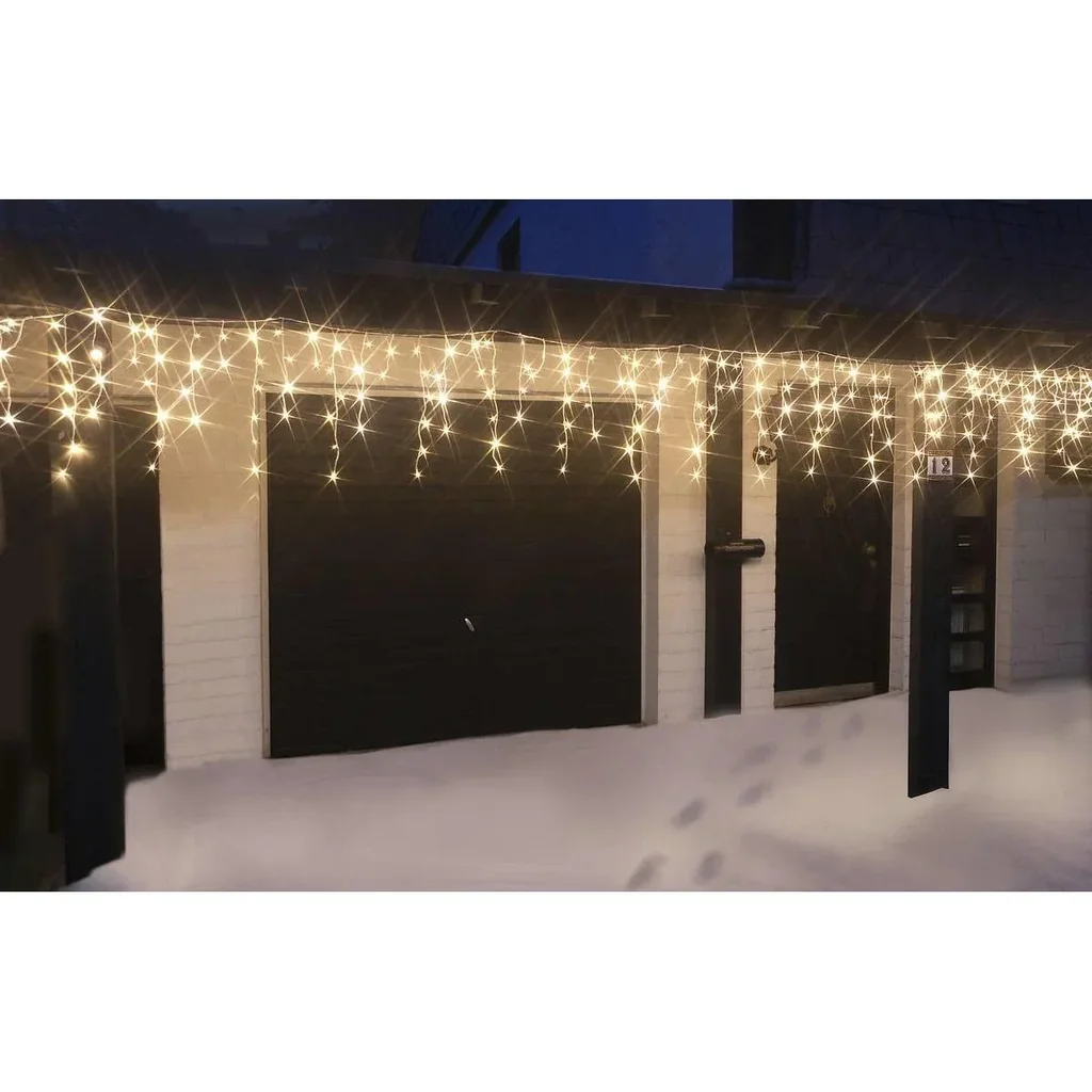 IJspegel verlichting 360 LED's warm wit binnen/buiten 12 meter IP44