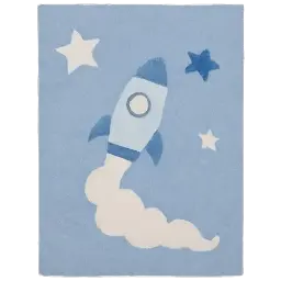 Kinderteppich blau Bild
