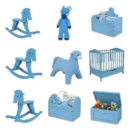 Kinderzimmer blau Bild
