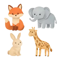Wandsticker Tiere Bild