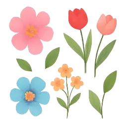 Wandsticker Blumen Bild