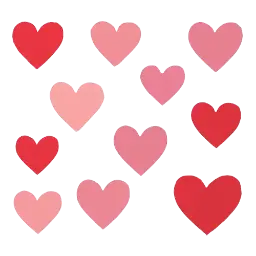 Herzen Wandsticker Bild