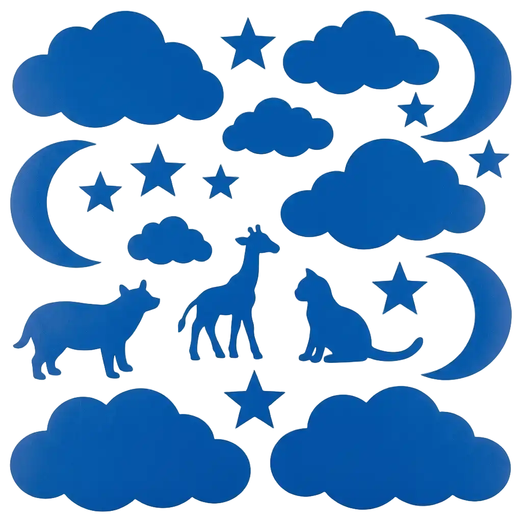 Wandgestaltung blau Bild