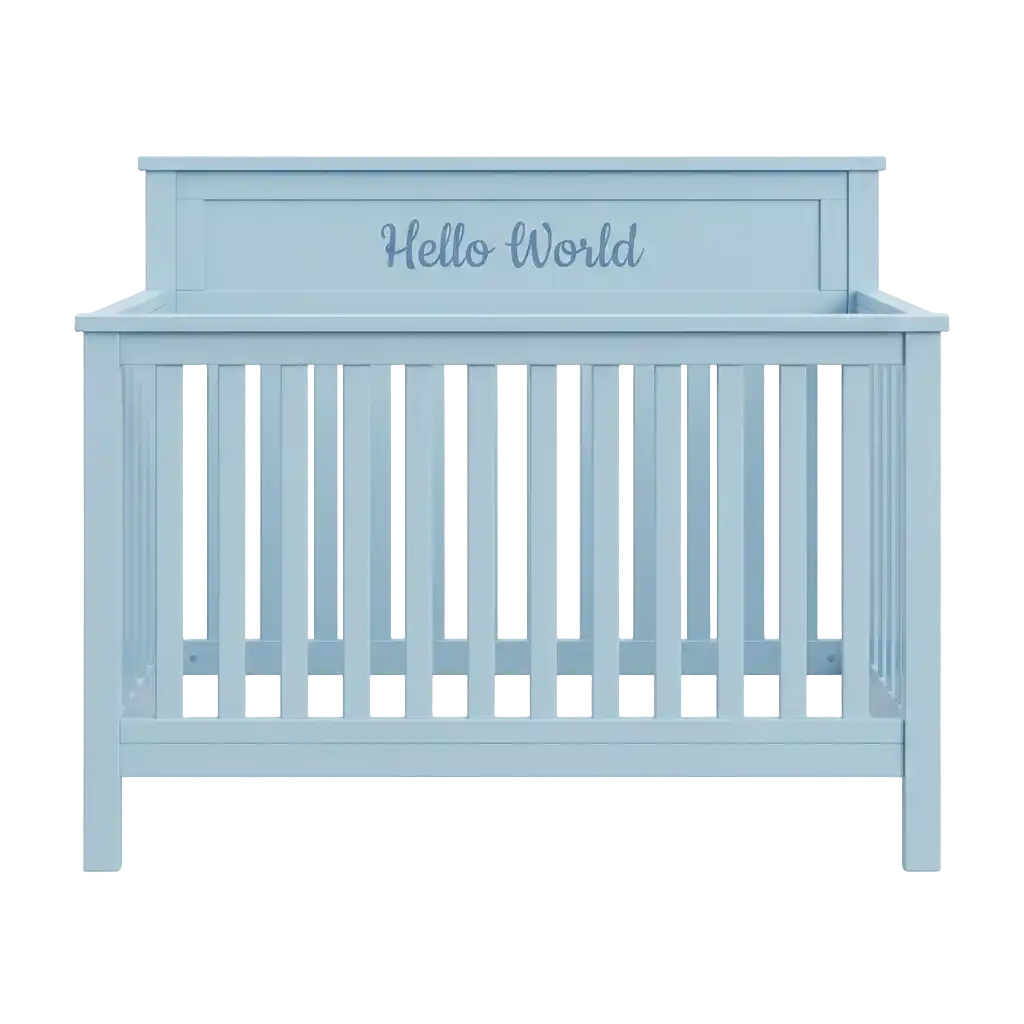 Hallo Welt blau Bild