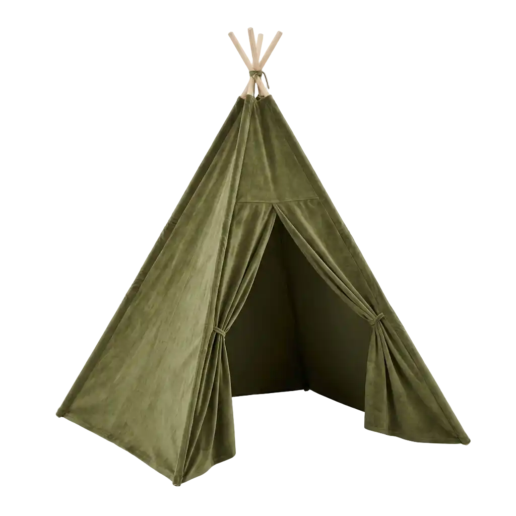 Samt olivgrün - olive green Bild