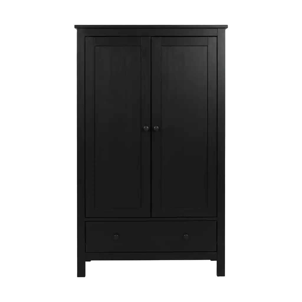 Kleiderschrank schwarz Bild