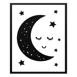 Poster schwarz weiss Bild