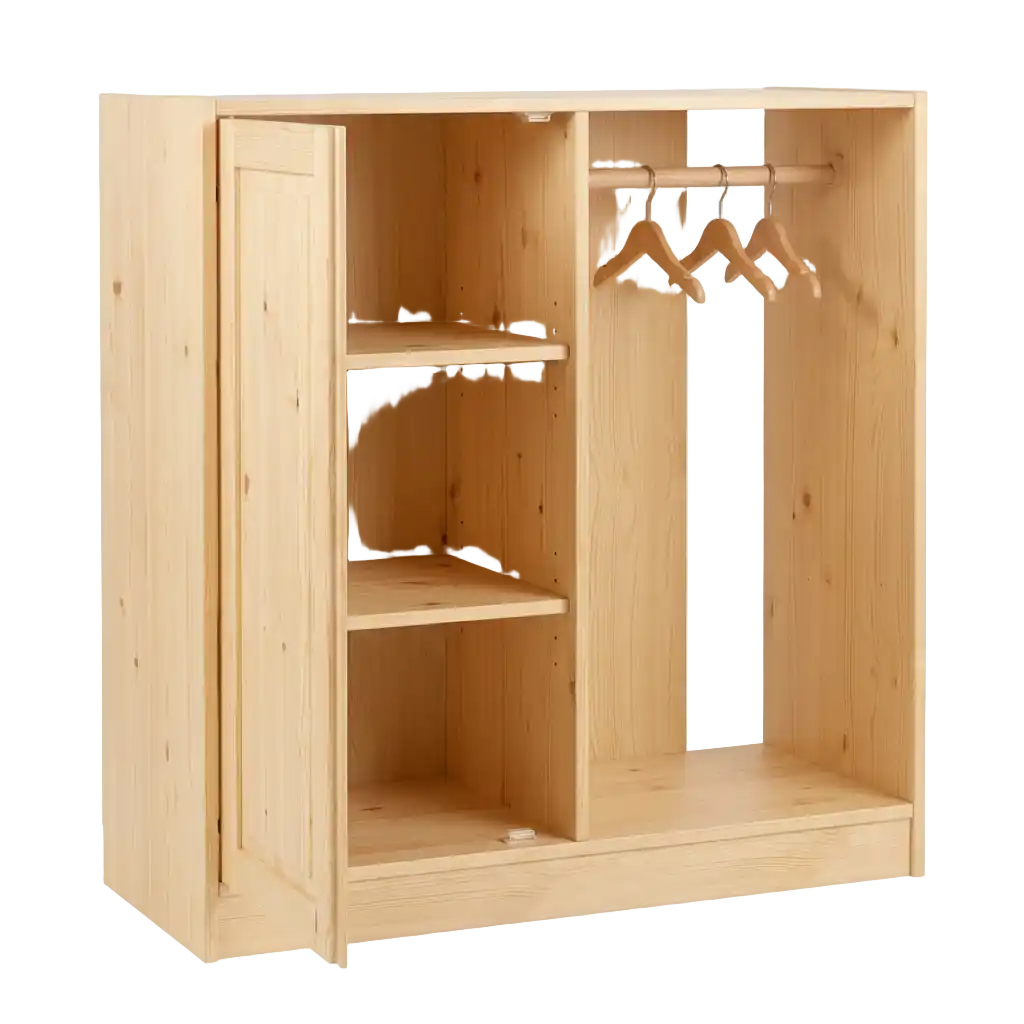 Kindergarderobe Holz Bild