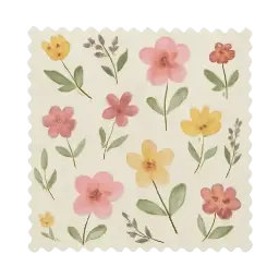 Kinderstoff Blumen Bild