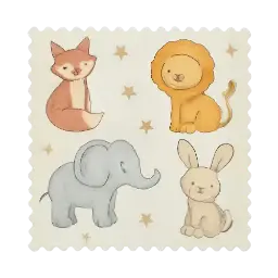 Kinderstoffe Tiere Bild