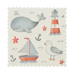 Kinderstoff maritim Bild