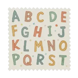 Kinderstoffe Buchstaben Bild