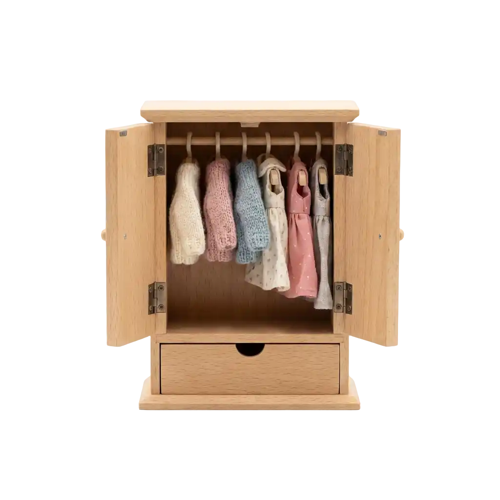 Puppenkleiderschrank Bild