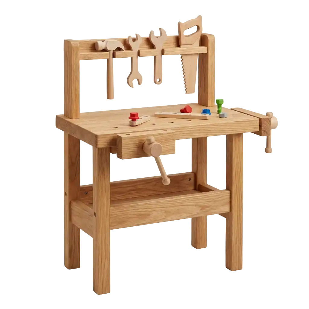 Kinderwerkbank Holz Bild