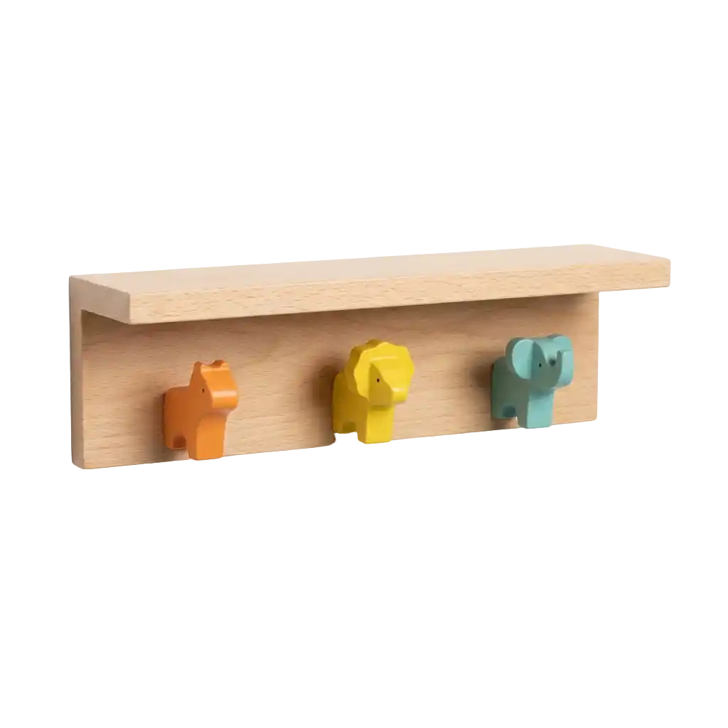 Wandregal mit Garderobe Bild