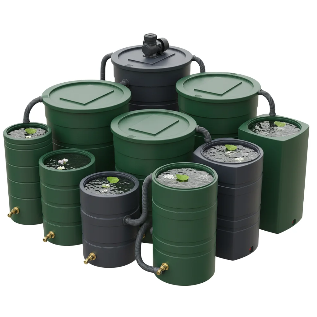 Wassertanks, Regentonnen Bild