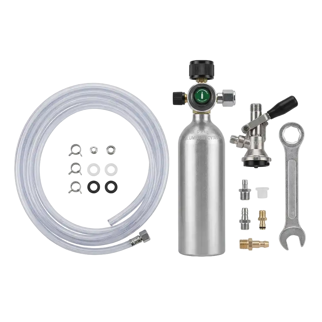 Zubehörpakete mit 0	5 kg CO2 Flasche 10mm Bierschlauch (1leitig) Bild