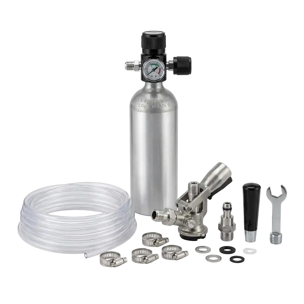 Zubehörpakete mit 0	5 kg CO2 Flasche 7mm Bierschlauch (1leitig) Bild