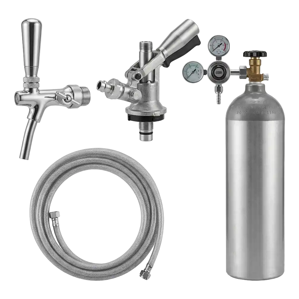 Zubehörpakete mit 2	0 kg CO2 Flasche 10mm Bierschlauch (1leitig) Bild