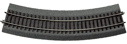 "6 Stück Gebogenes Gleis R3 mit Bettung, Radius 419,6 mm, Bogenwinkel 30° image"