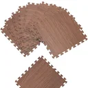 Bodenschutz / Puzzlematte 8 Stück - Braun Holzoptik 172x87x1cm