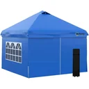 Gazebo faltbar - Blau - 3 x 3 m - inkl. Heringe und Tasche