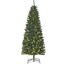 künstlicher Weihnachtsbaum 180 cm mit 250 LED-Leuchten 628 Astspitzen Christbaum Tannenbaum PVC Metall Grün Ø63 x 180 cm