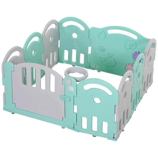 "Baby Laufgitter mit Ballkorb und 3 Zahnräder image"