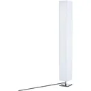 Stehlampe Wohnzimmer E27 Edelstahl 120cm Weiß
