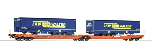 "Doppeltaschen-Gelenkwagen, Gattung Sdggmrs 738/T3000e, der Wascosa WALTER image"