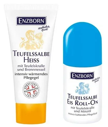"Set Teufelssalbe EIS, Roll-on, 50 ml + Probe Teufelssalbe Heiss, 10 ml image"
