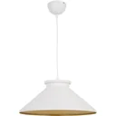 Hängeleuchte Deckenlampe Industrie Vintage E27 40 W Küche Bar Metall weiß ?37 x H14,5 cm (ohne Birne)