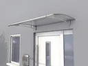 Pultvordach L 150, 150 x 95 x 17 cm, Edelstahl, 4 mm klar