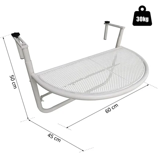 "Balkonhängetisch höhenverstellbar image"