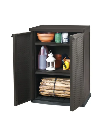 "Aufbewahrungsschrank - Rattan Style Mini Shed image"