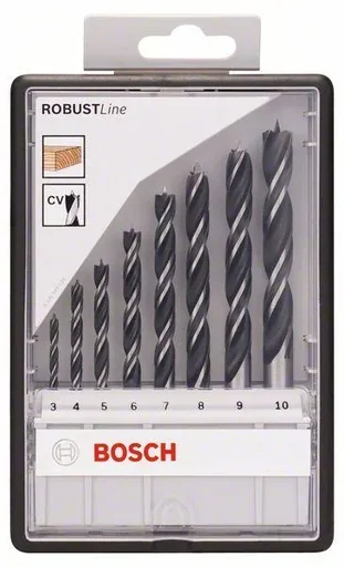 "Holzspiralbohrer-Set, Robust Line, 3-10 mm, 8-teilig image"