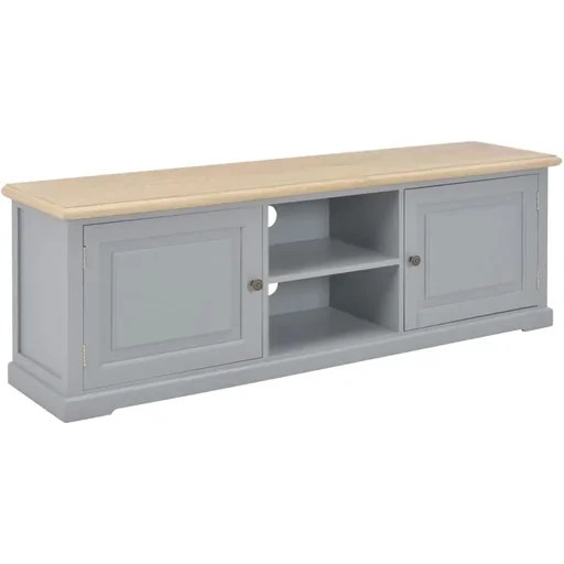 "TV-Schrank 120x30x40 cm Holz grau image"