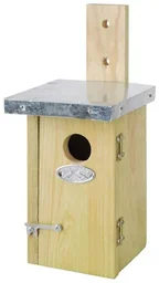 2 in 1 Zaunkönig Nistkasten, Nisthilfe und Futterstation