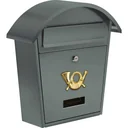 NL Briefkasten Graphit mit 2 Tasten - 380x320x105 mm
