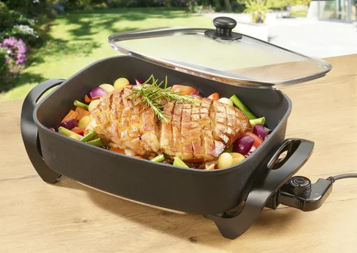 "Elektro XXL Multi-Buffetpfanne aus Aluguss, 9 Liter image"
