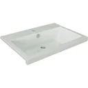 Concept Waschbecken Polybeton 60cm Weiss