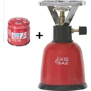 XQGaz 1 Brenner Camping-Gasherd -BASIS - 190 GRAM - Inklusive 1 Gasnachfüllungen
