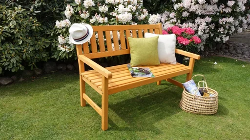 "Gartenbank Johanna 2-Sitzer, honigbraun image"