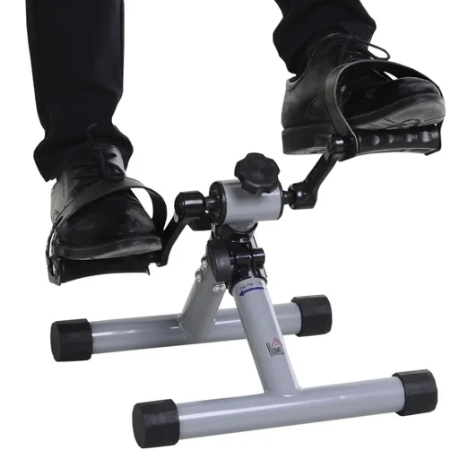 "Mini-Heimtrainer faltbar und stufenloser Widerstand silbergrau image"